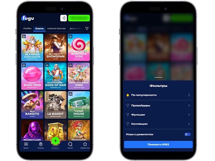 Fugu Casino — каталог слотов 9000+ игр